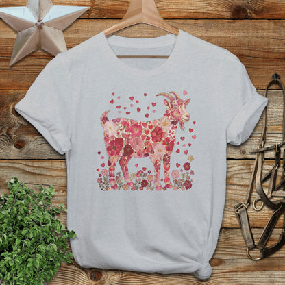 Flowers & Hearts - Goat T-Shirt