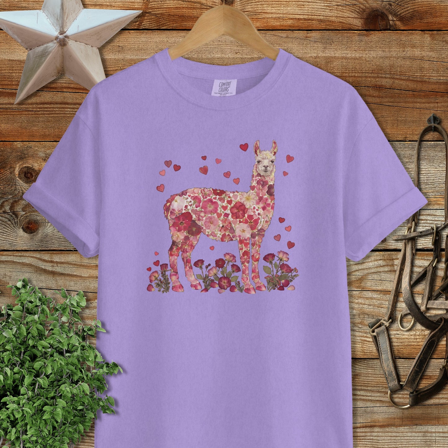 Flowers & Hearts - Llama Signature Tee