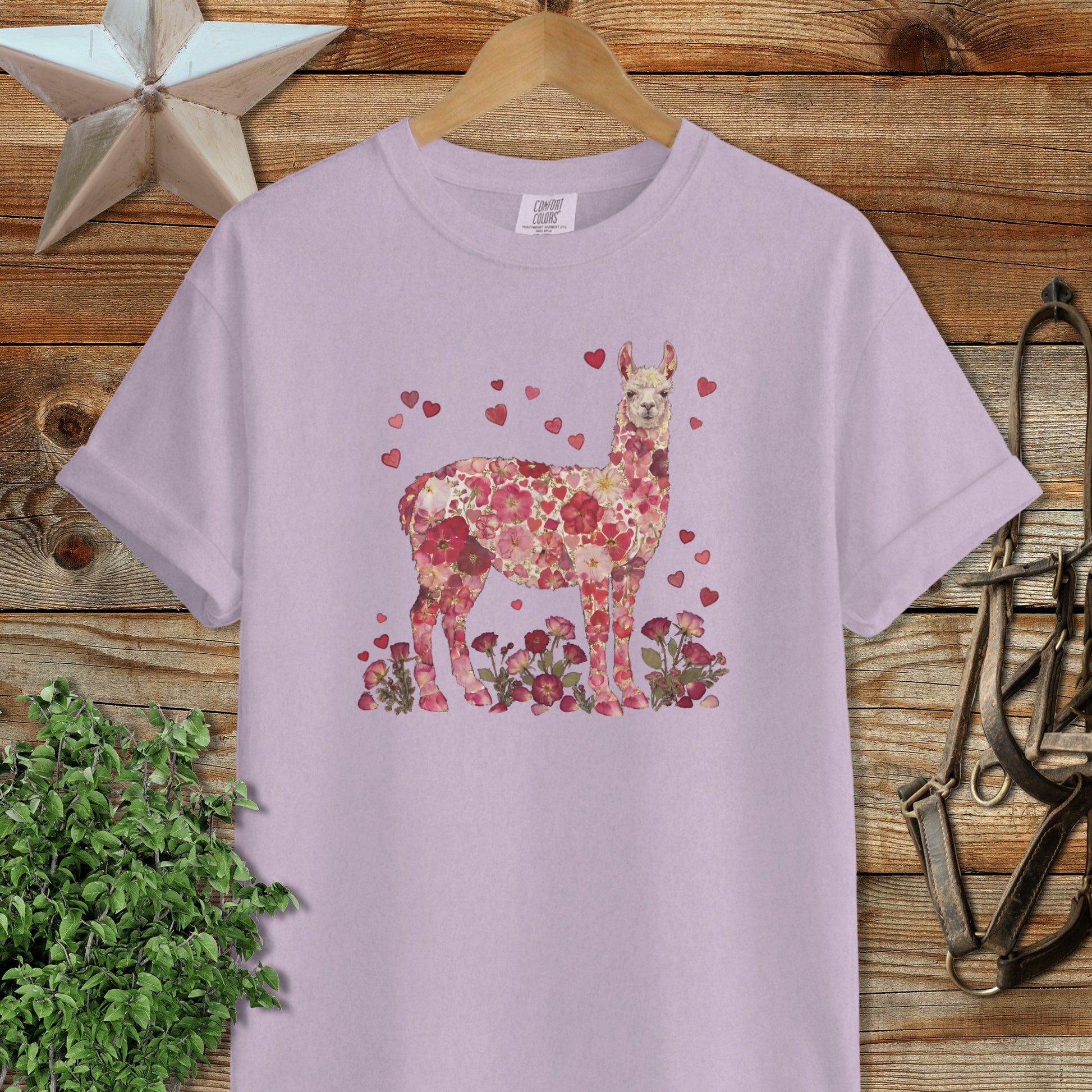 Flowers & Hearts - Llama Signature Tee