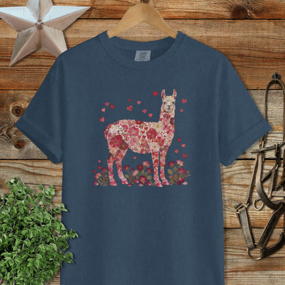 Flowers & Hearts - Llama Signature Tee