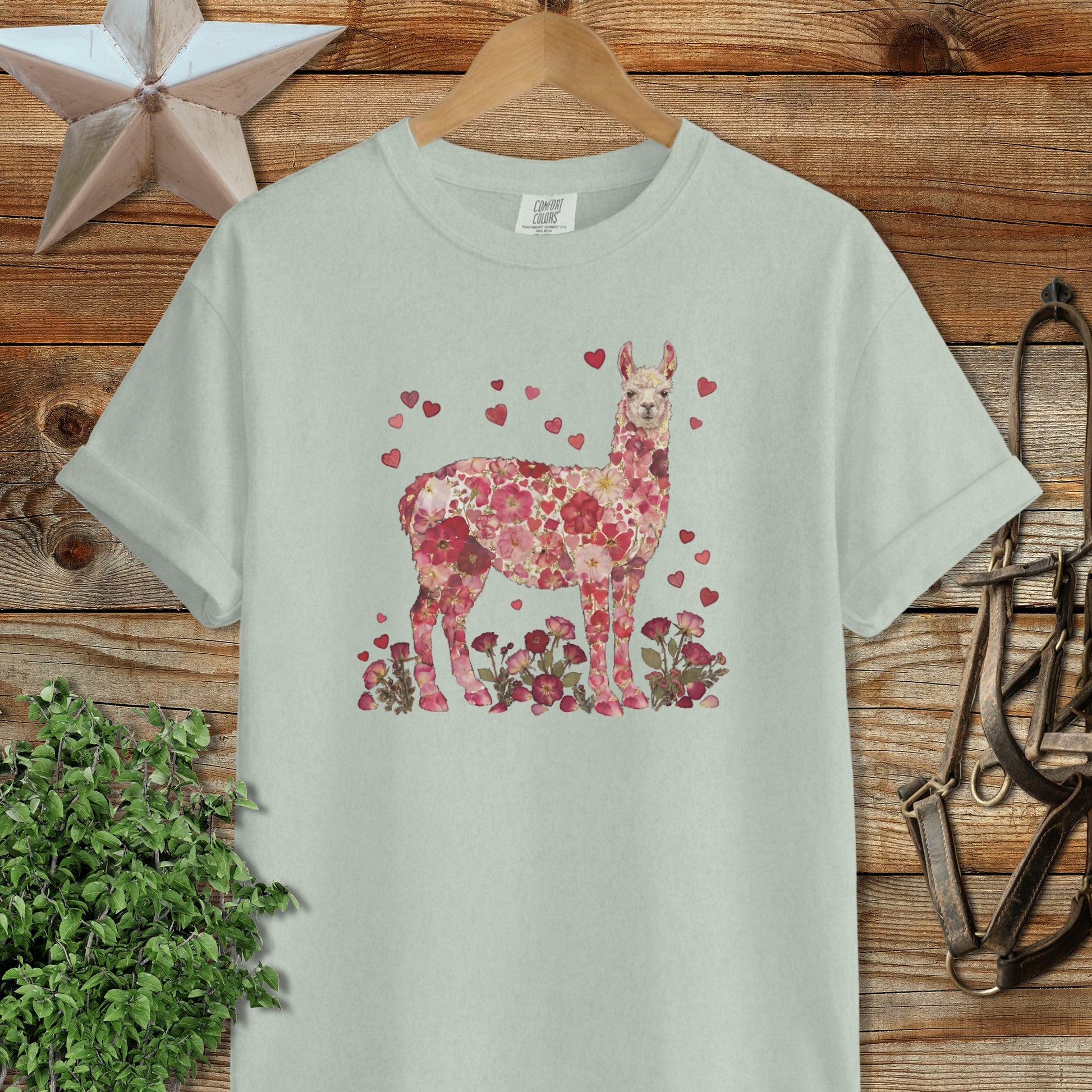 Flowers & Hearts - Llama Signature Tee