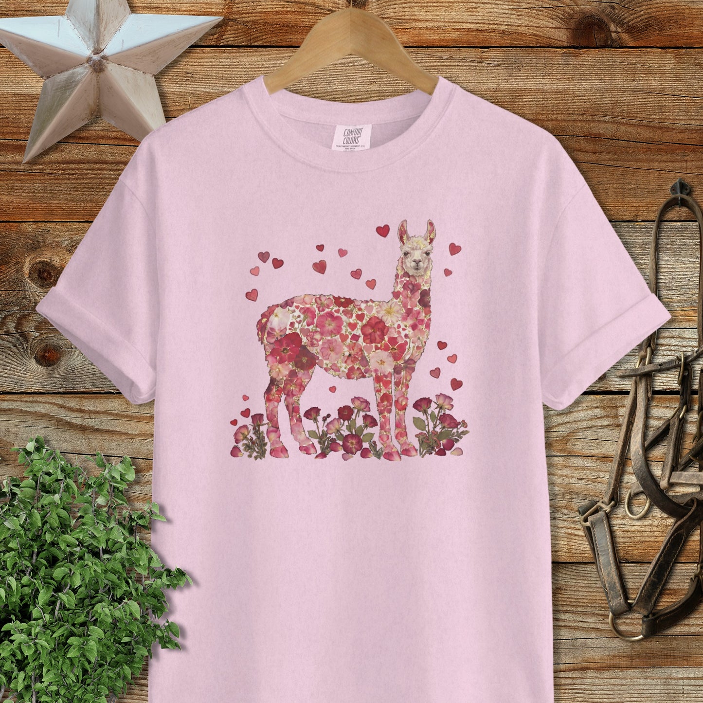 Flowers & Hearts - Llama Signature Tee