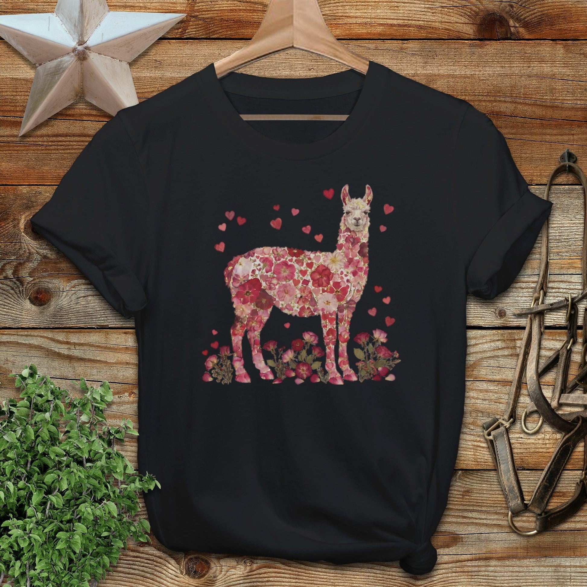Flowers & Hearts - Llama Softstyle Tee