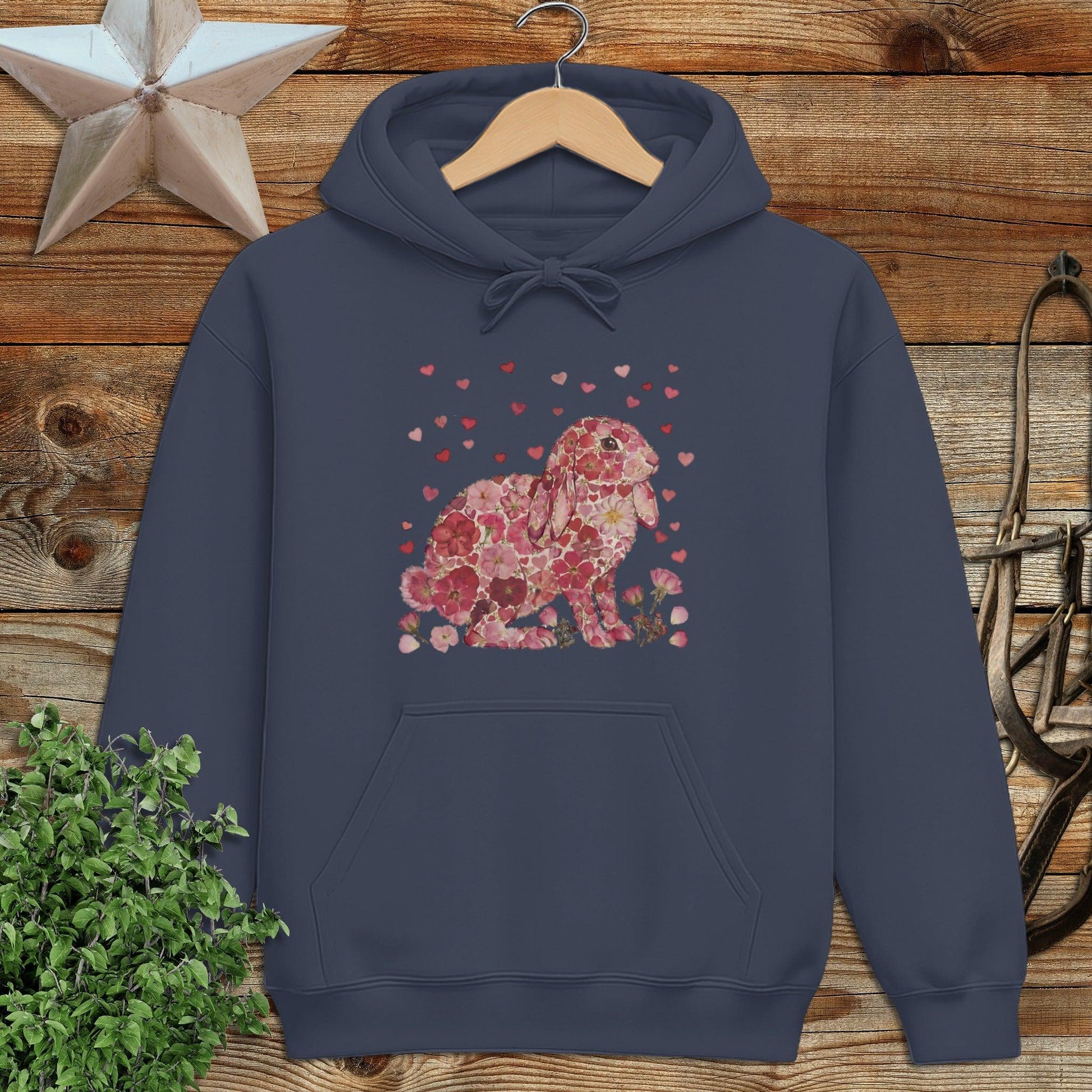 Flowers & Hearts - Lop Rabbit Hoodie