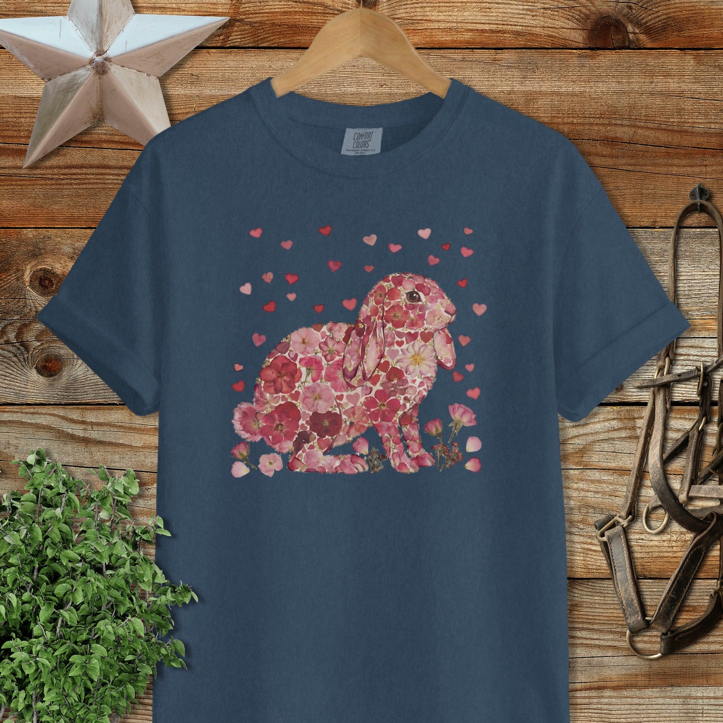 Flowers & Hearts - Lop Rabbit Signature Tee