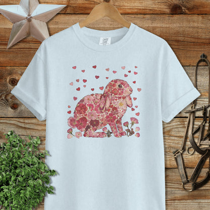 Flowers & Hearts - Lop Rabbit Signature Tee