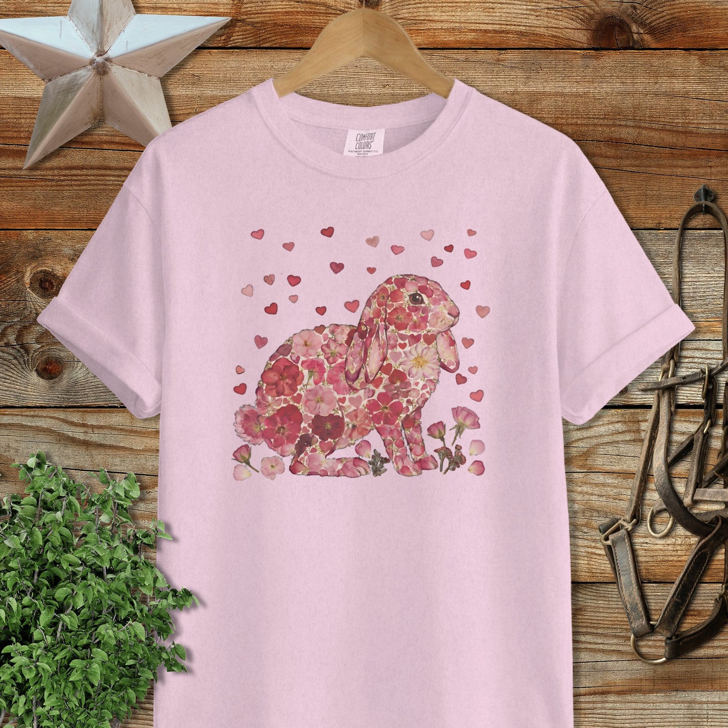 Flowers & Hearts - Lop Rabbit Signature Tee