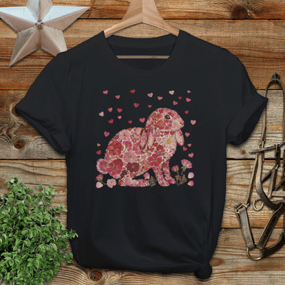 Flowers & Hearts - Lop Rabbit Softstyle Tee