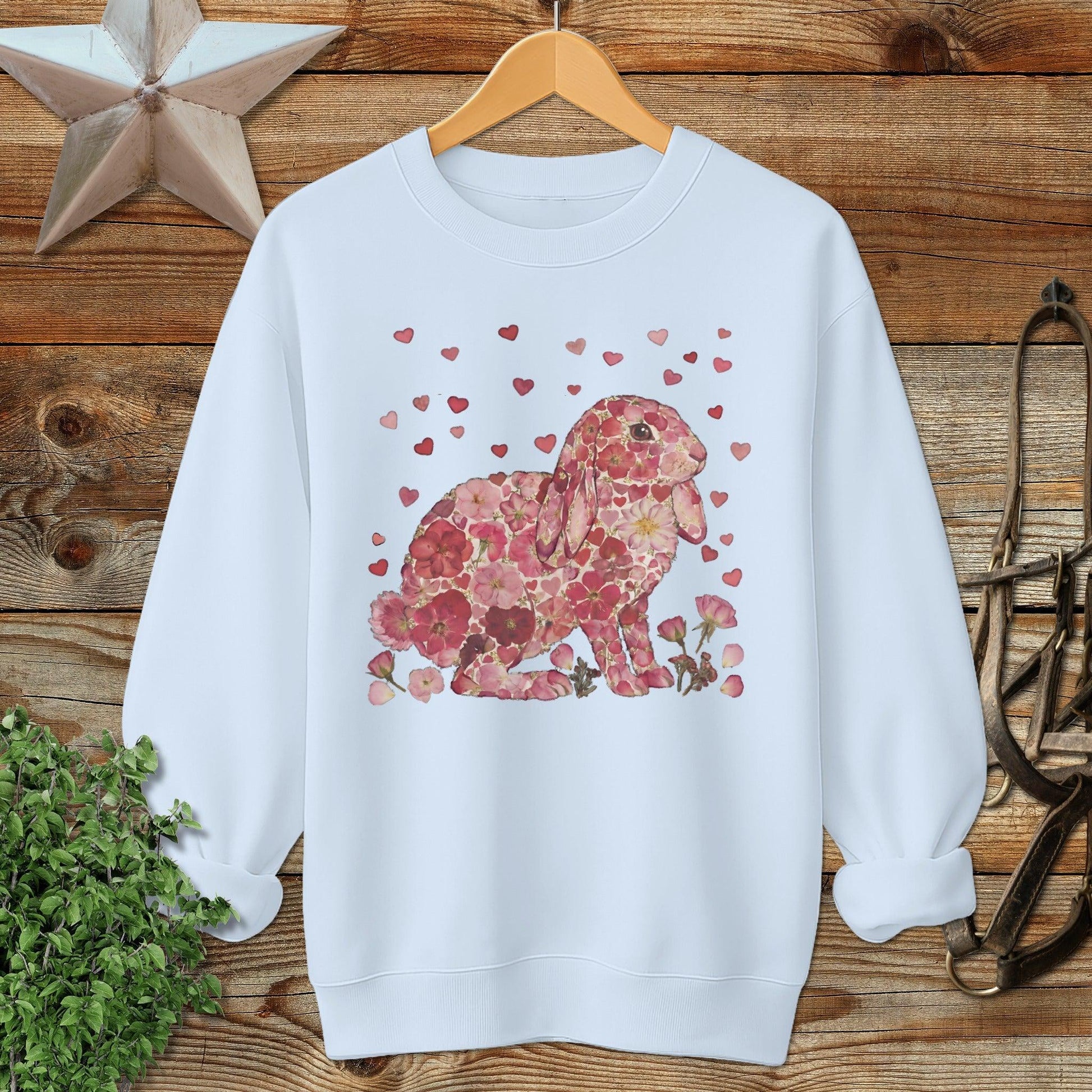 Flowers & Hearts - Lop Rabbit Sweatshirt