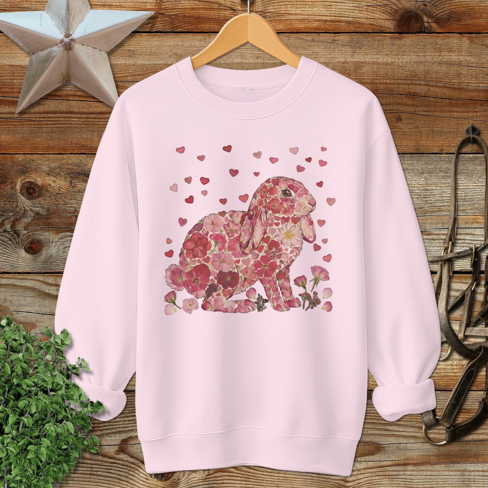 Flowers & Hearts - Lop Rabbit Sweatshirt