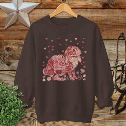Flowers & Hearts - Lop Rabbit Sweatshirt