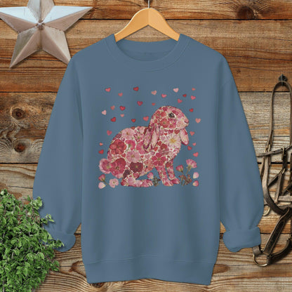 Flowers & Hearts - Lop Rabbit Sweatshirt