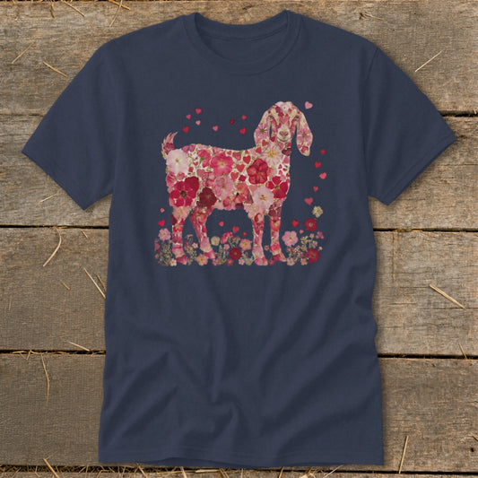 Flowers & Hearts - Nubian Goat Classic Tee