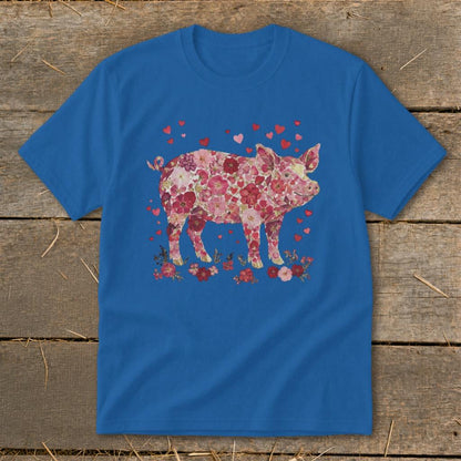 Flowers & Hearts - Pig Youth Tee