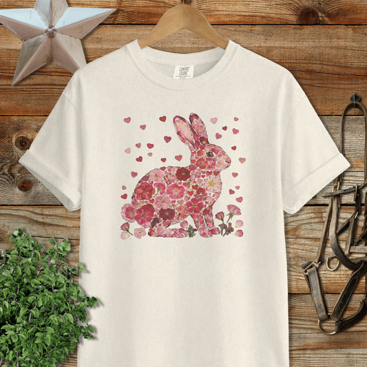 Flowers & Hearts - Rabbit Signature Tee