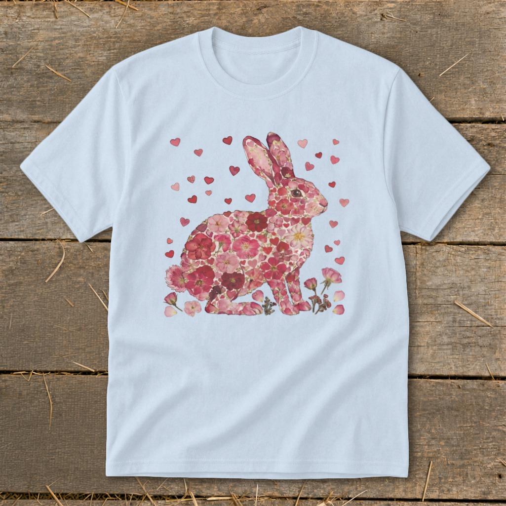 Flowers & Hearts - Rabbit Youth Tee