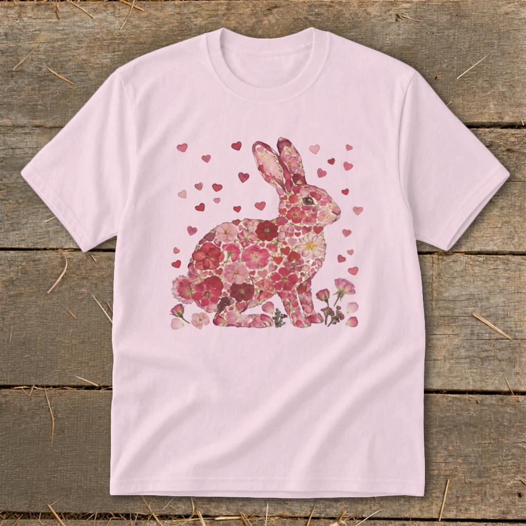 Flowers & Hearts - Rabbit Youth Tee