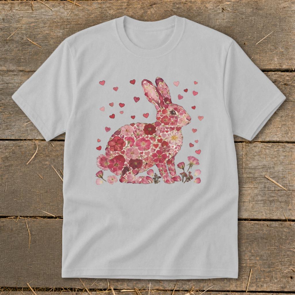 Flowers & Hearts - Rabbit Youth Tee
