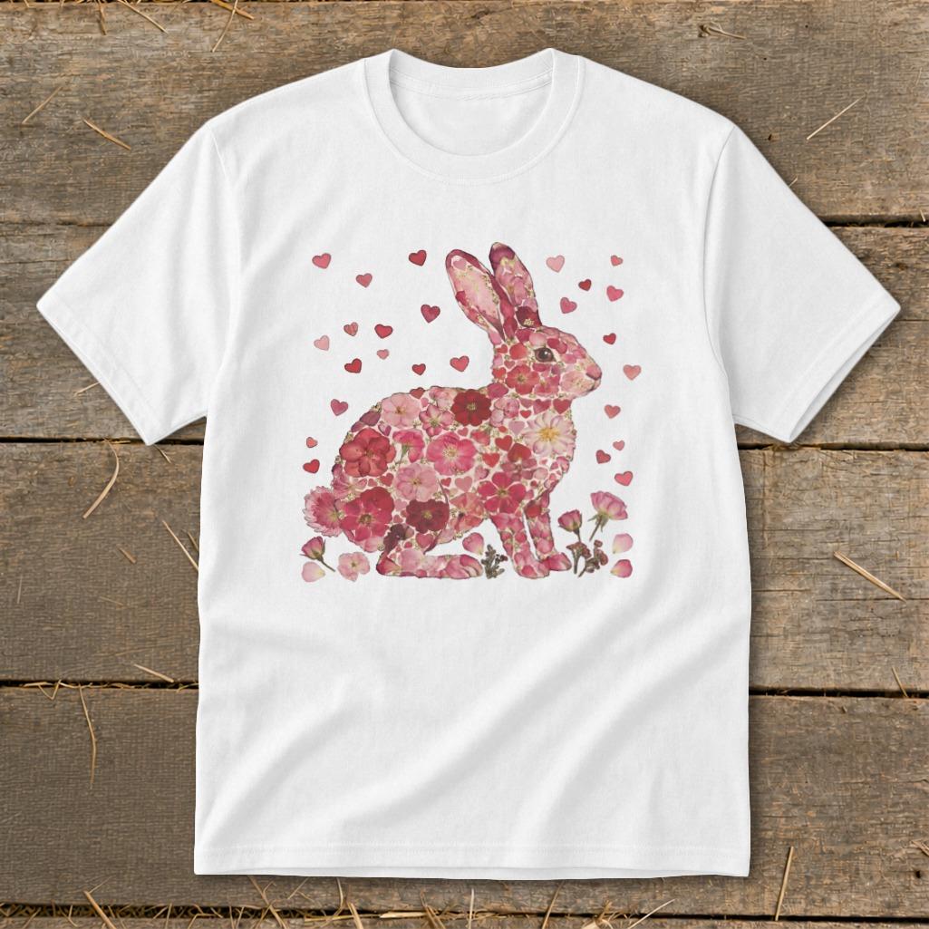 Flowers & Hearts - Rabbit Youth Tee