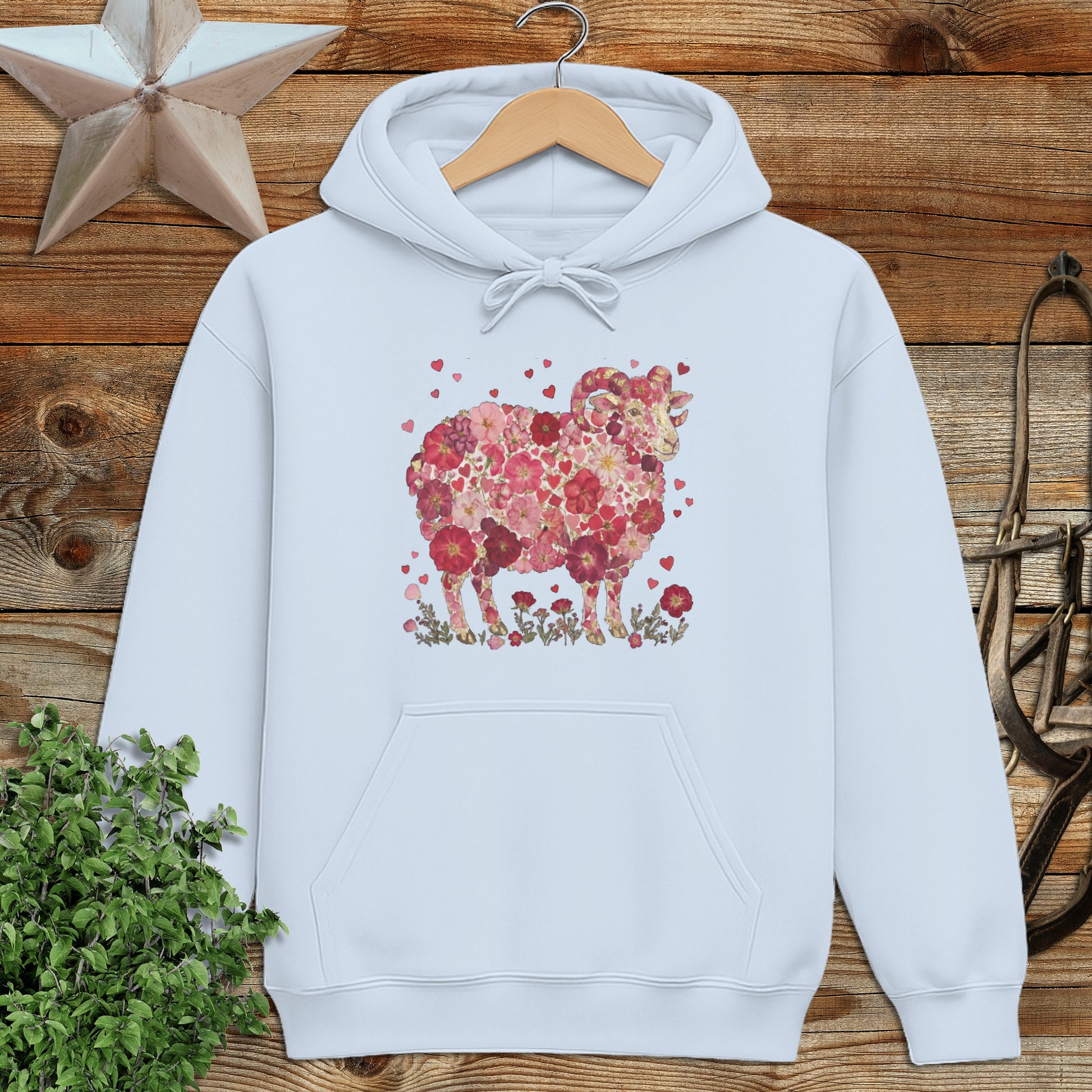 Flowers & Hearts - Ram Hoodie