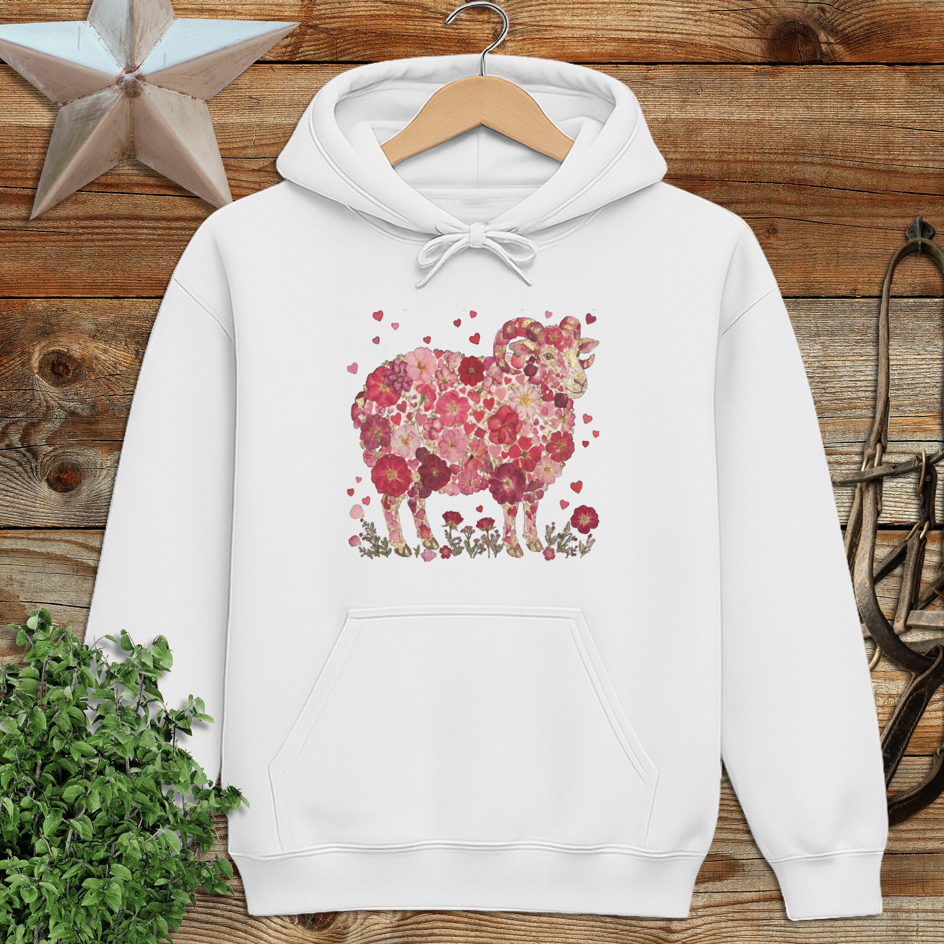 Flowers & Hearts - Ram Hoodie