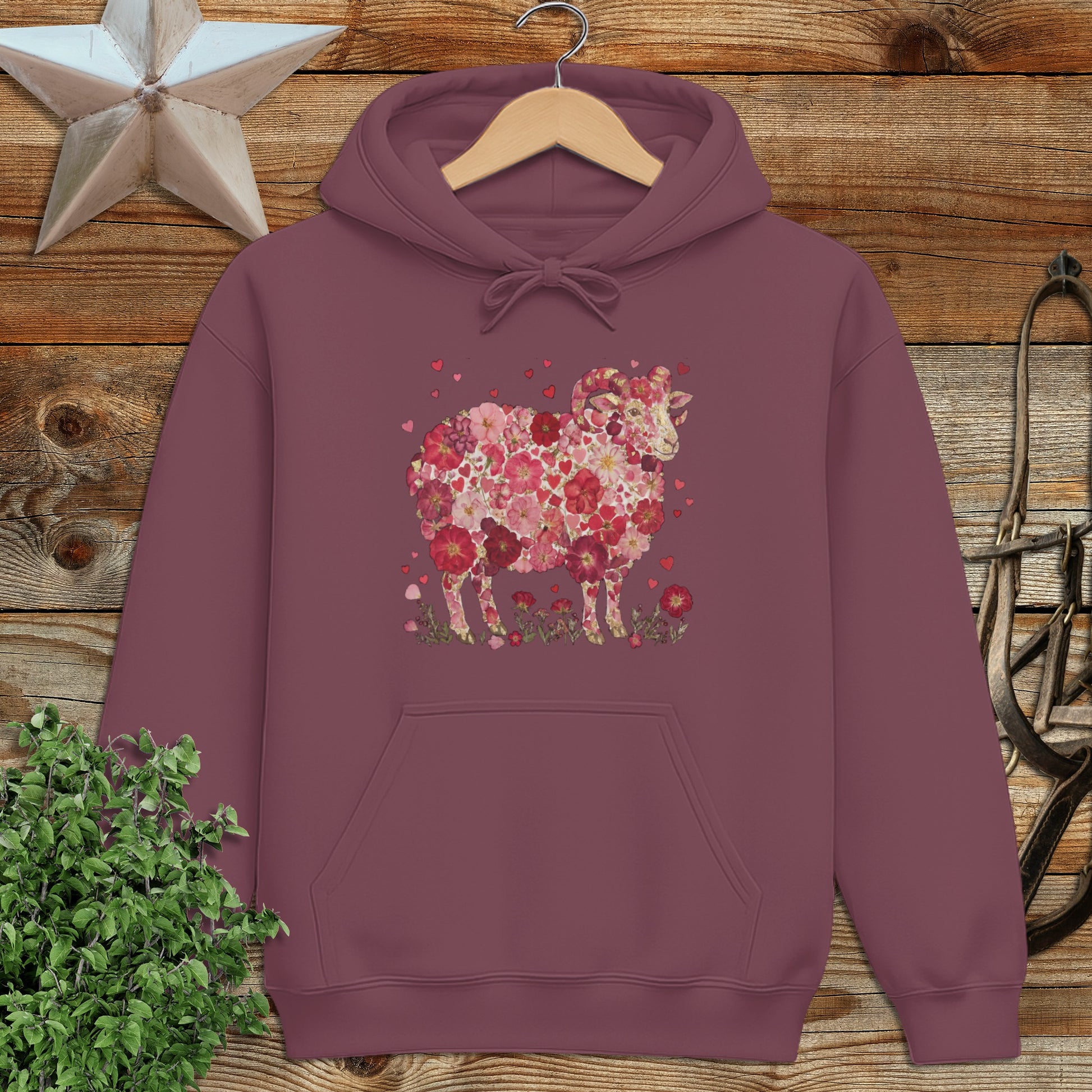 Flowers & Hearts - Ram Hoodie