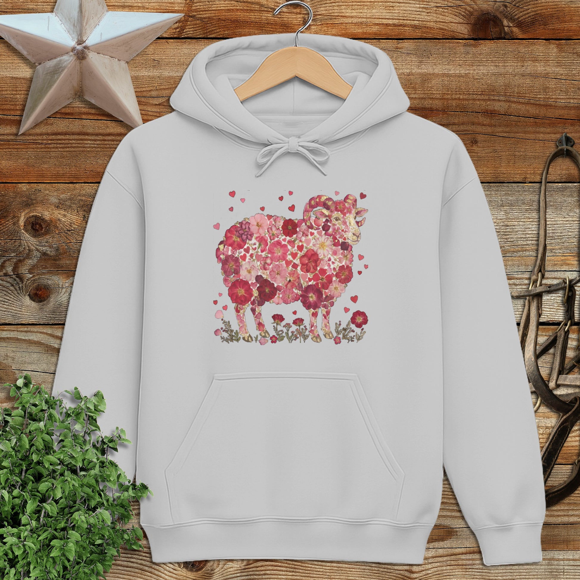 Flowers & Hearts - Ram Hoodie