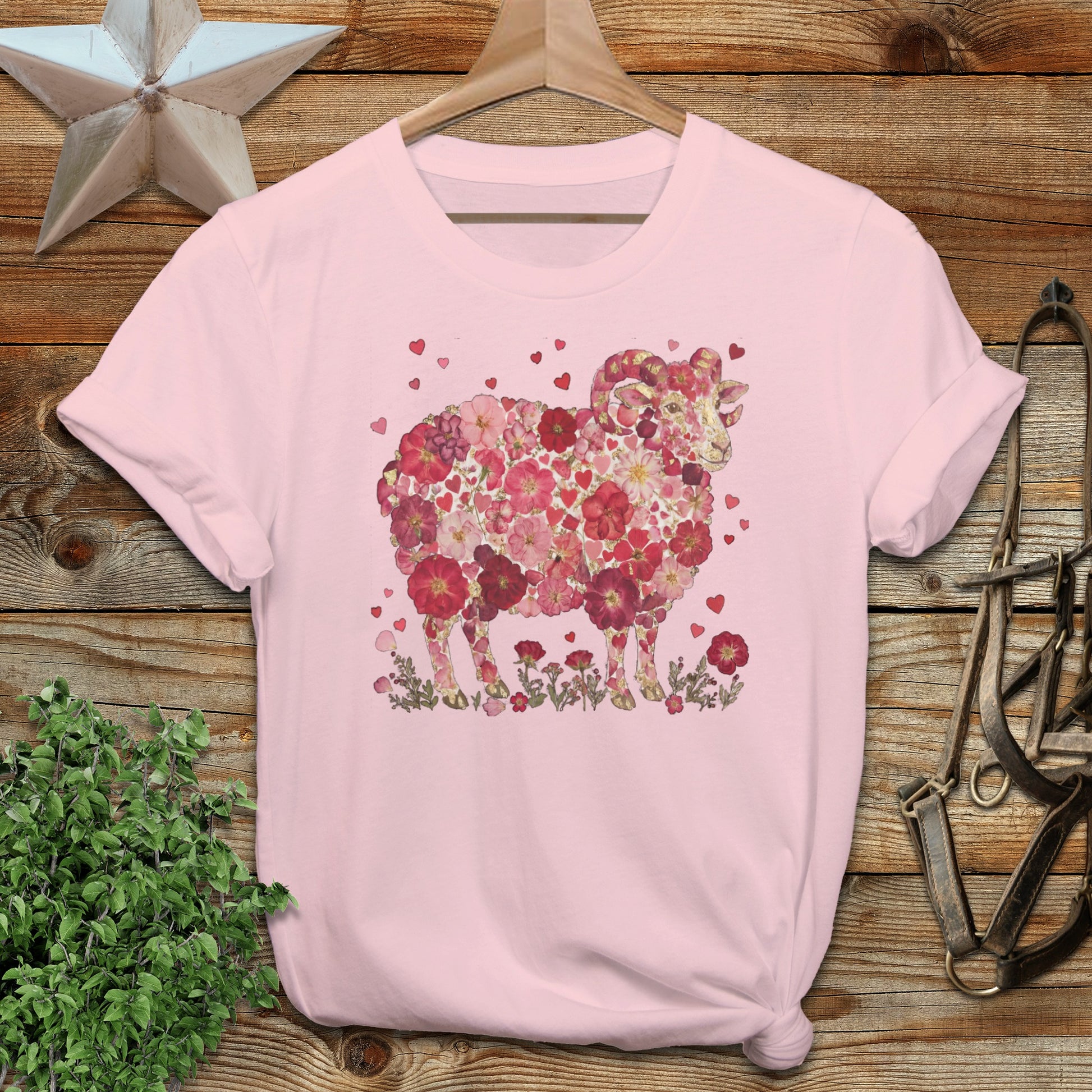 Flowers & Hearts - Ram Softstyle Tee