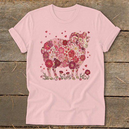 Flowers & Hearts - Ram Softstyle Tee