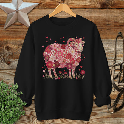 Flowers & Hearts - Ram Sweatshirt