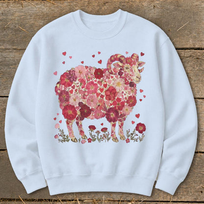 Flowers & Hearts - Ram Sweatshirt