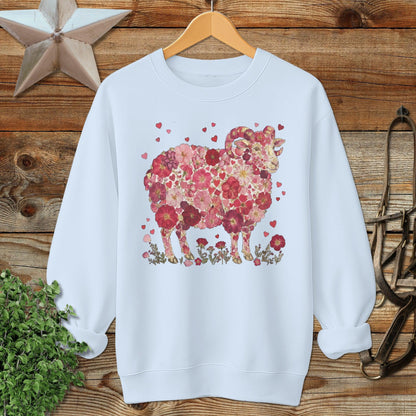 Flowers & Hearts - Ram Sweatshirt