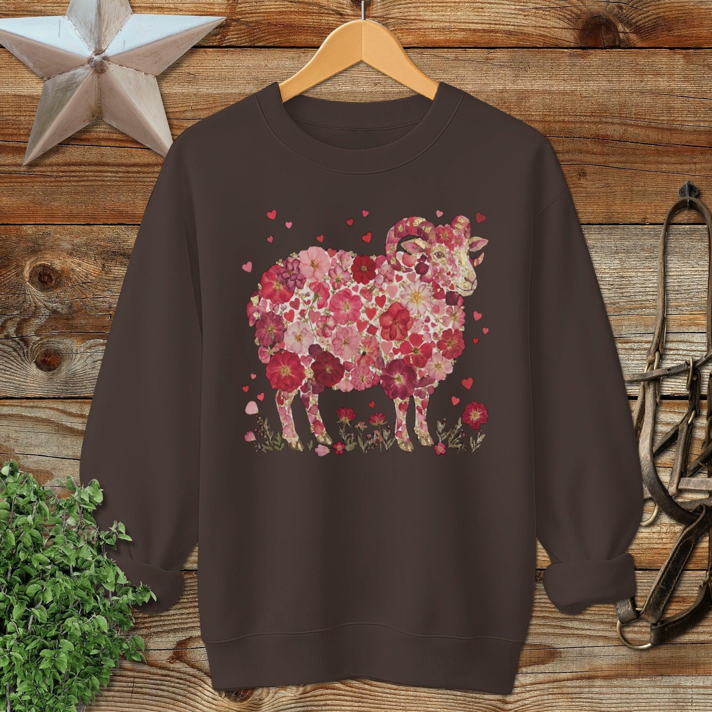 Flowers & Hearts - Ram Sweatshirt