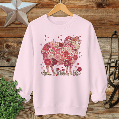 Flowers & Hearts - Ram Sweatshirt