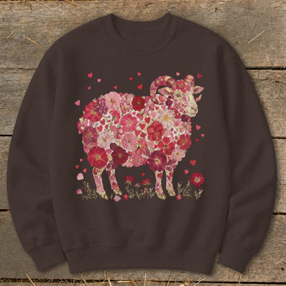 Flowers & Hearts - Ram Sweatshirt