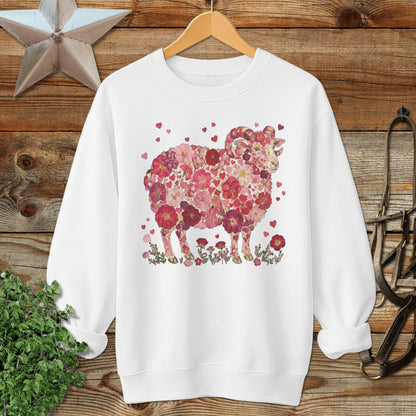 Flowers & Hearts - Ram Sweatshirt