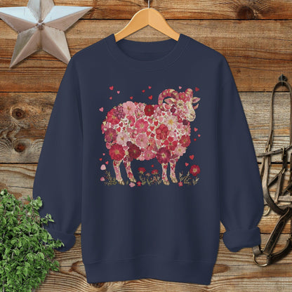 Flowers & Hearts - Ram Sweatshirt
