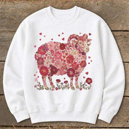 Flowers & Hearts - Ram Sweatshirt