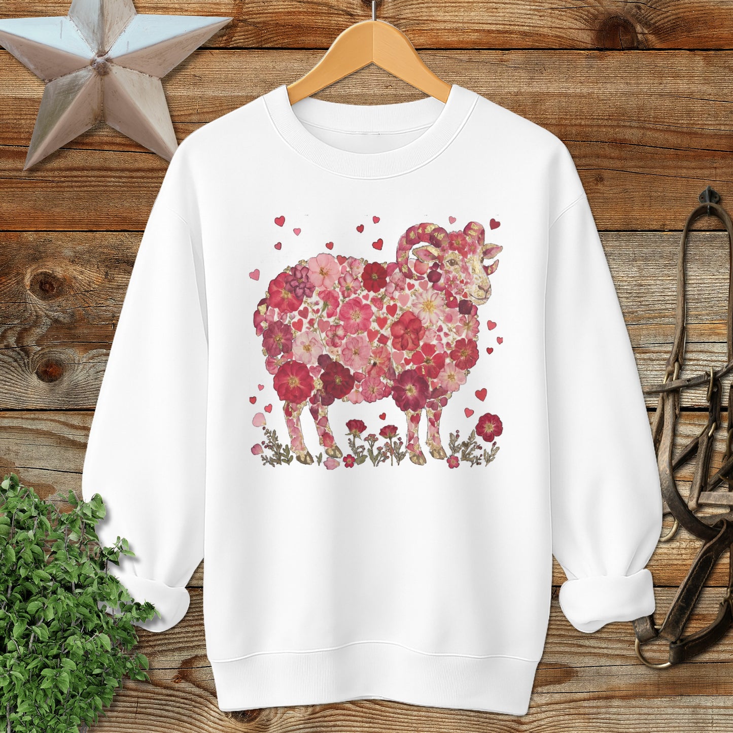 Flowers & Hearts - Ram Sweatshirt
