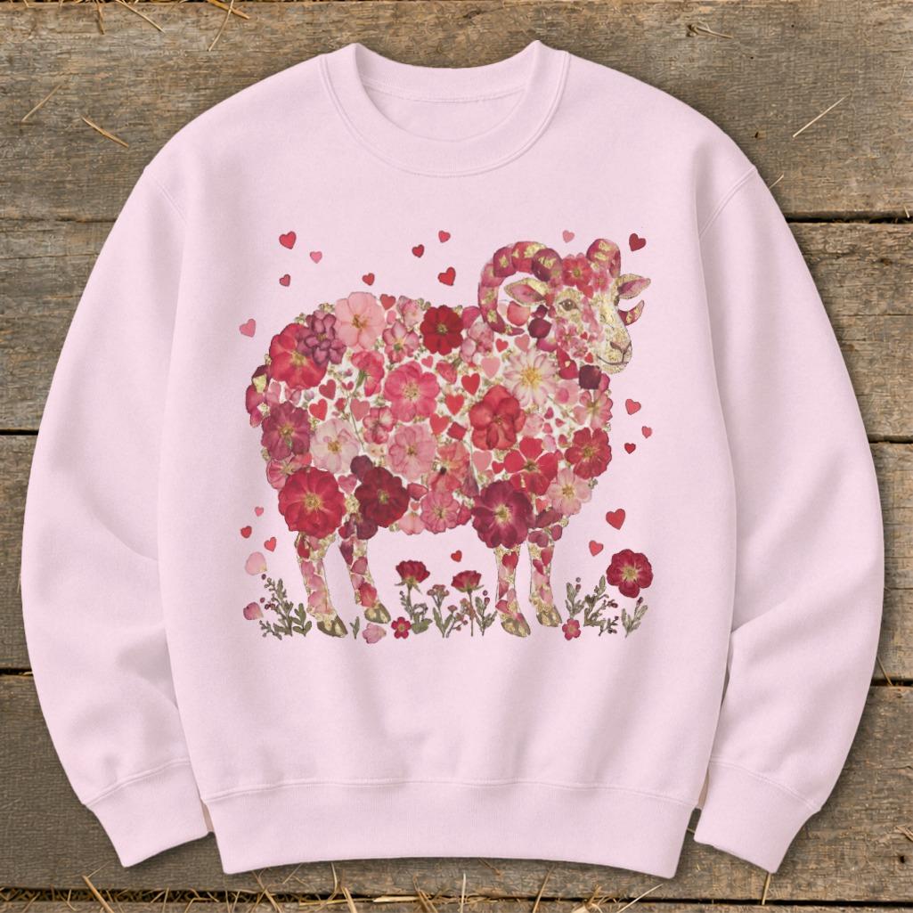 Flowers & Hearts - Ram Sweatshirt