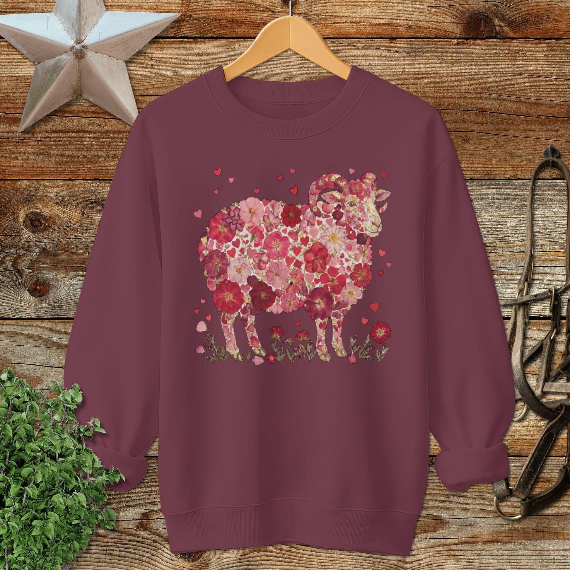 Flowers & Hearts - Ram Sweatshirt