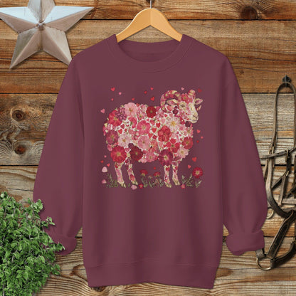 Flowers & Hearts - Ram Sweatshirt