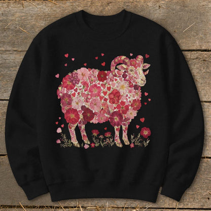 Flowers & Hearts - Ram Sweatshirt