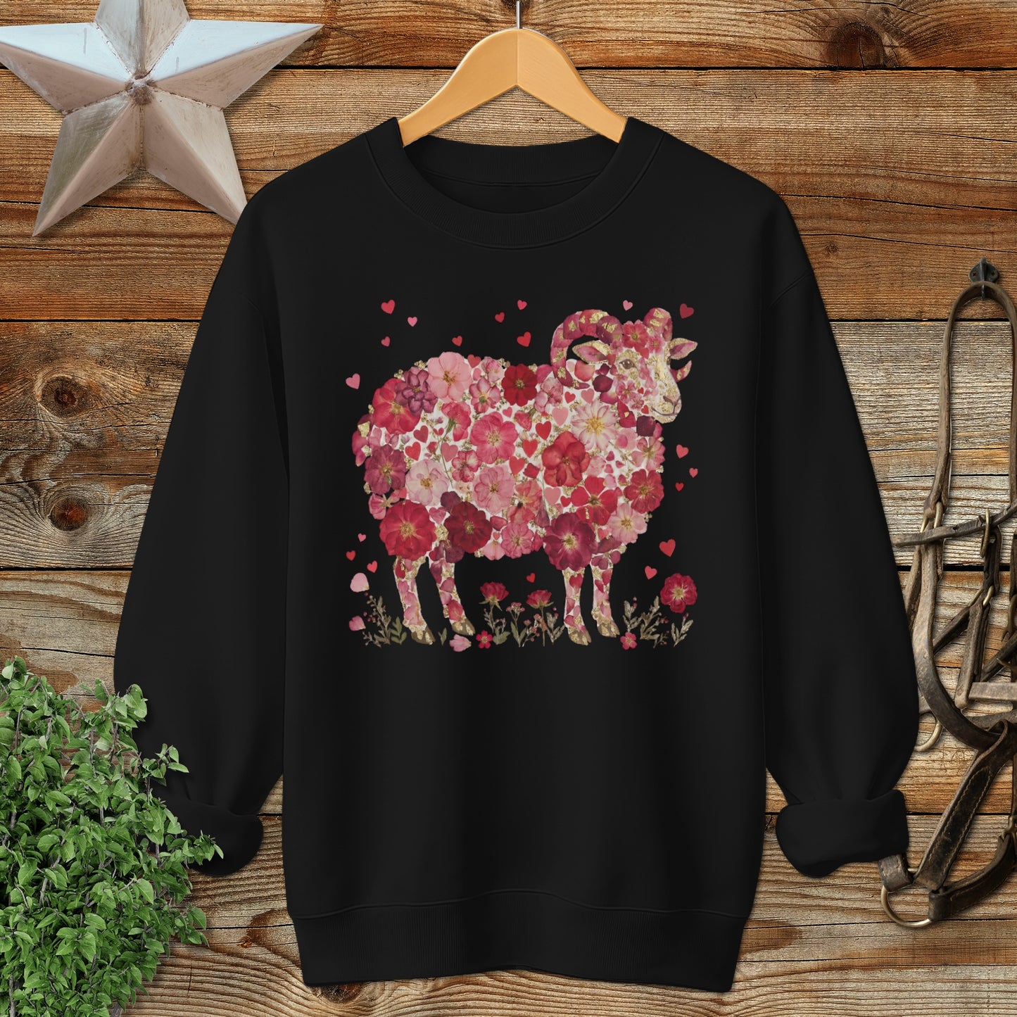Flowers & Hearts - Ram Sweatshirt