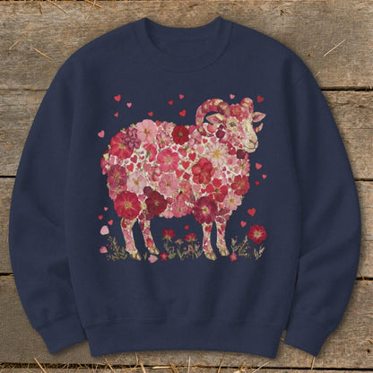 Flowers & Hearts - Ram Sweatshirt
