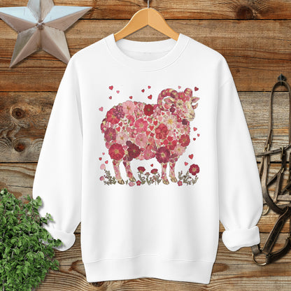 Flowers & Hearts - Ram Sweatshirt