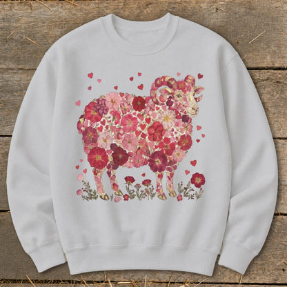 Flowers & Hearts - Ram Sweatshirt