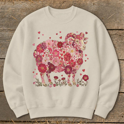 Flowers & Hearts - Ram Sweatshirt