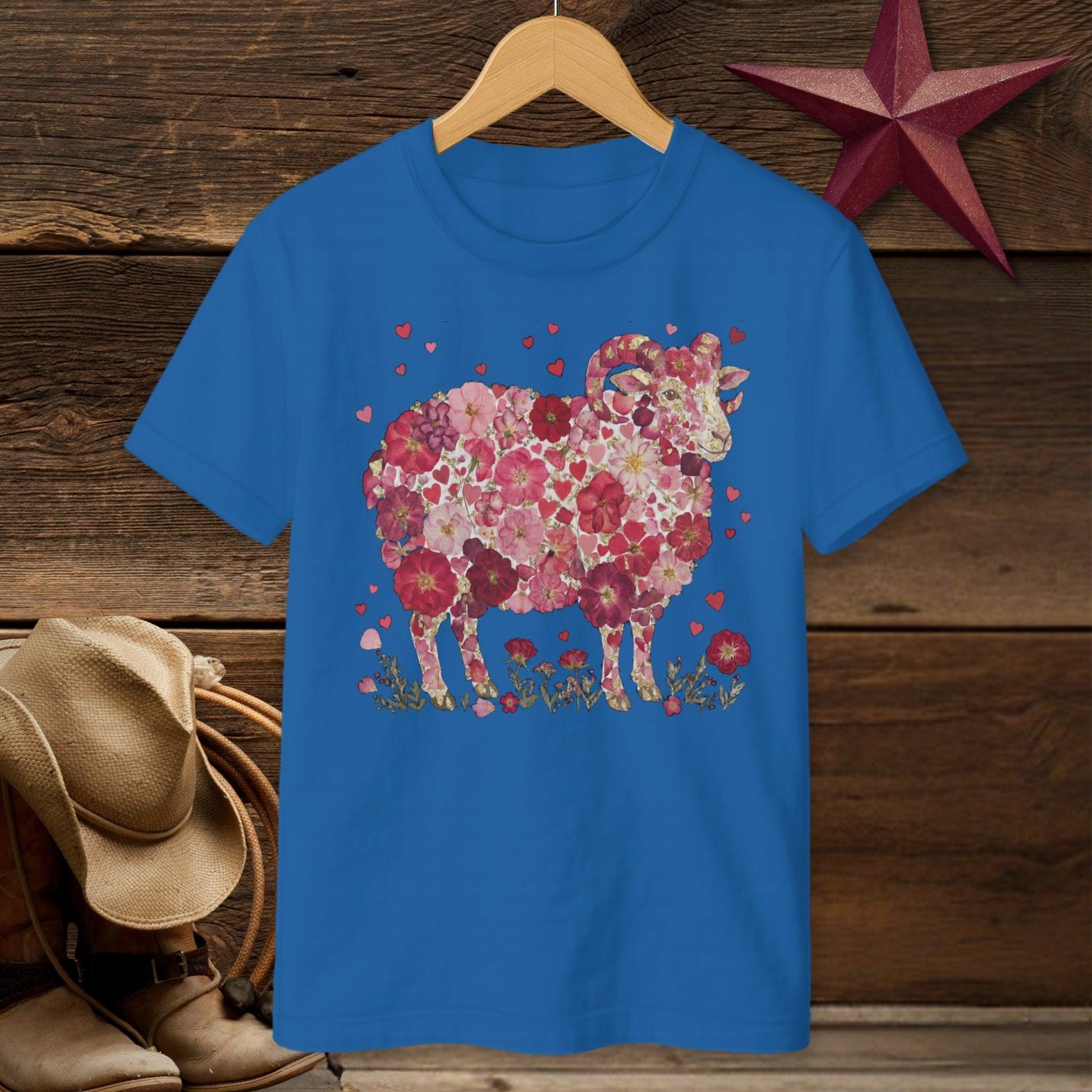 Flowers & Hearts - Ram T-Shirt (Youth)