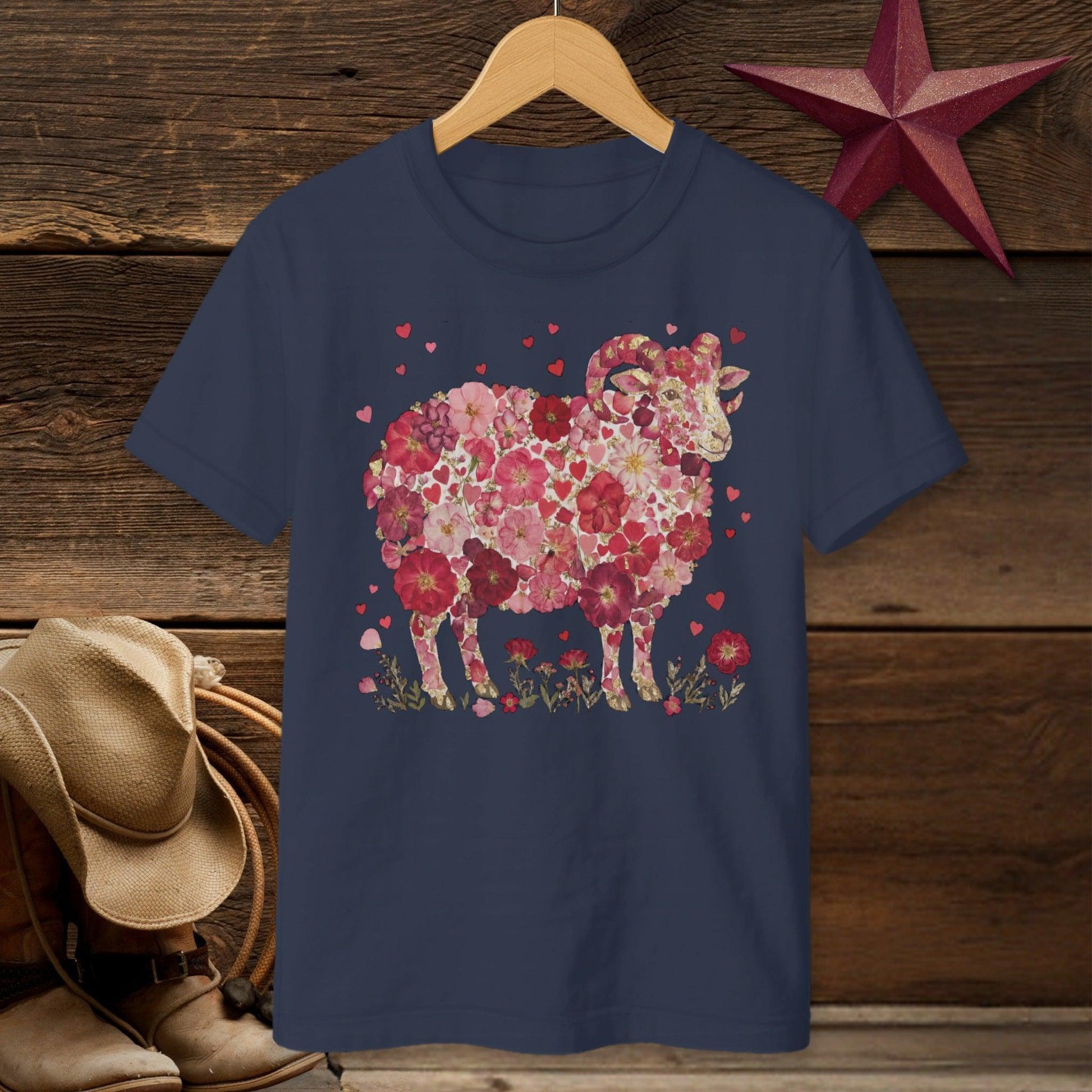 Flowers & Hearts - Ram T-Shirt (Youth)